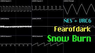 Fearofdark - Snow Burn (NES + VRC6) [Oscilloscope Visualization]