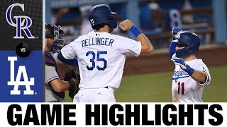 Dodgers clobber five home runs in 10-6 win | Rockies-Dodgers Game Highlights 9/4/20