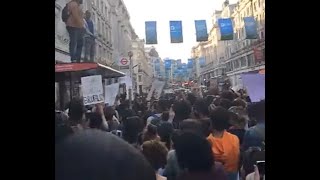 Novelist Joins Black Lives Matter March In London Protesting Two Black Men Shot By Police in America