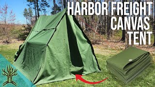 Make a Canvas LARP Tent from Harbor Freight tarps!