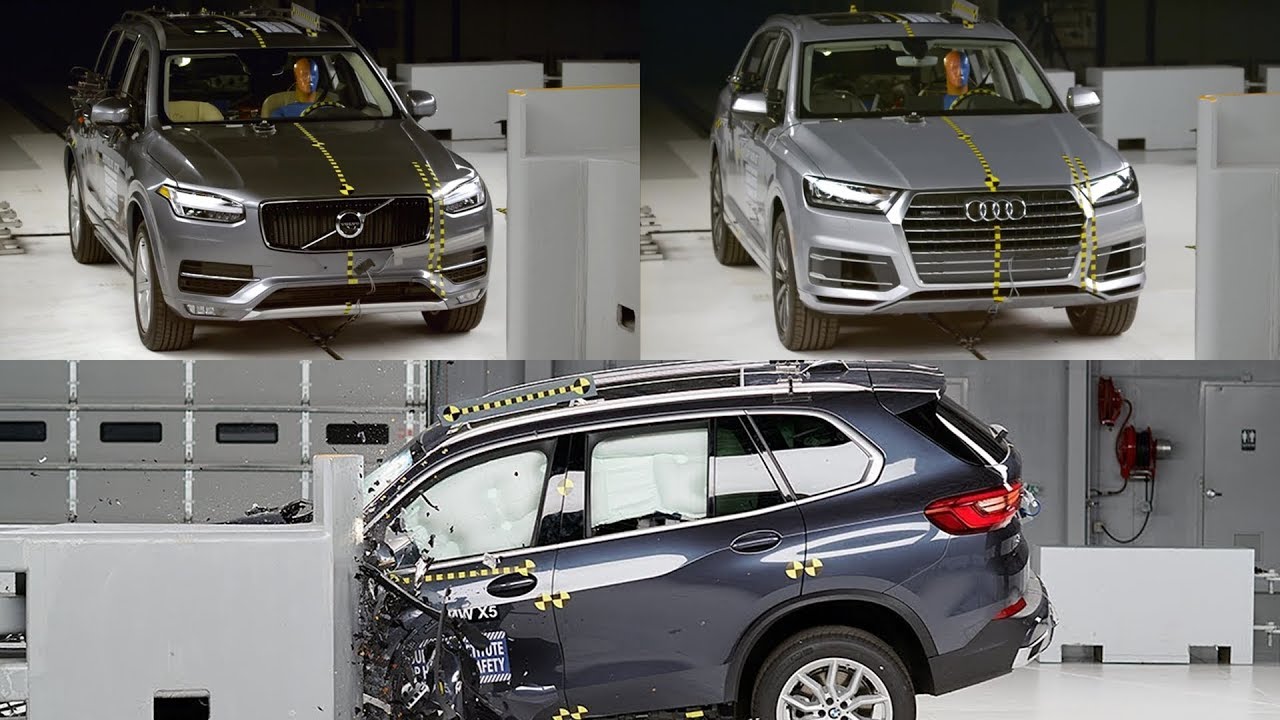 2019 BMW X5 vs Audi Q7 vs Volvo XC90 - CRASH TEST