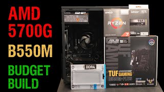 AMD Ryzen 5700G pc build - Asus Tuf Gaming B550M Plus - Lexar NM790 - Crucial 32GB - unboxing asmr