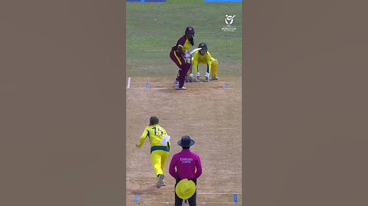 Tegan Williamson's turning ripper outfoxes Amrita Ramtahal 😯#U19WorldCup #AUSvWI #cricket