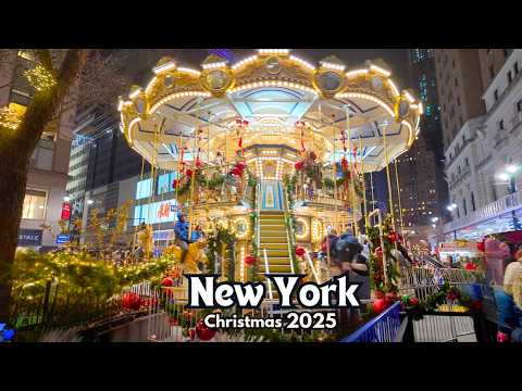 New York, United States | NYC Christmas | Walking Tour 4K