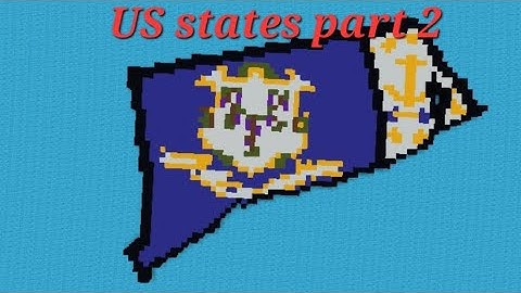 How to build @MCAtlas  Us state flag map in minecraft part 2 | Connecticut