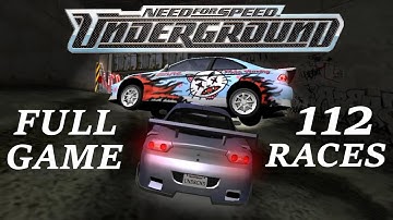 Need For Speed: Underground - Hard Difficulty - Walkthrough - Full Game - No Commentary