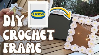 Transform your IKEA photo frame with Crochet / DIY Daisy Crochet Photo Frame Tutorial screenshot 1