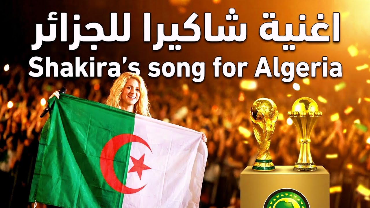Shakira's song for the Algerian national team is a gift to all Algerians. 🇩🇿⭐⭐⭐🏆