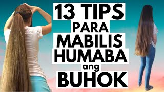 13 Tips para MABILIS humaba ang BUHOK | Mga Natural na paraan para humaba ang buhok