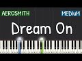 Aerosmith  dream on piano tutorial  medium