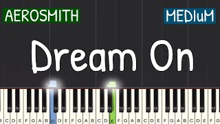 Aerosmith - Dream On Piano Tutorial | Medium