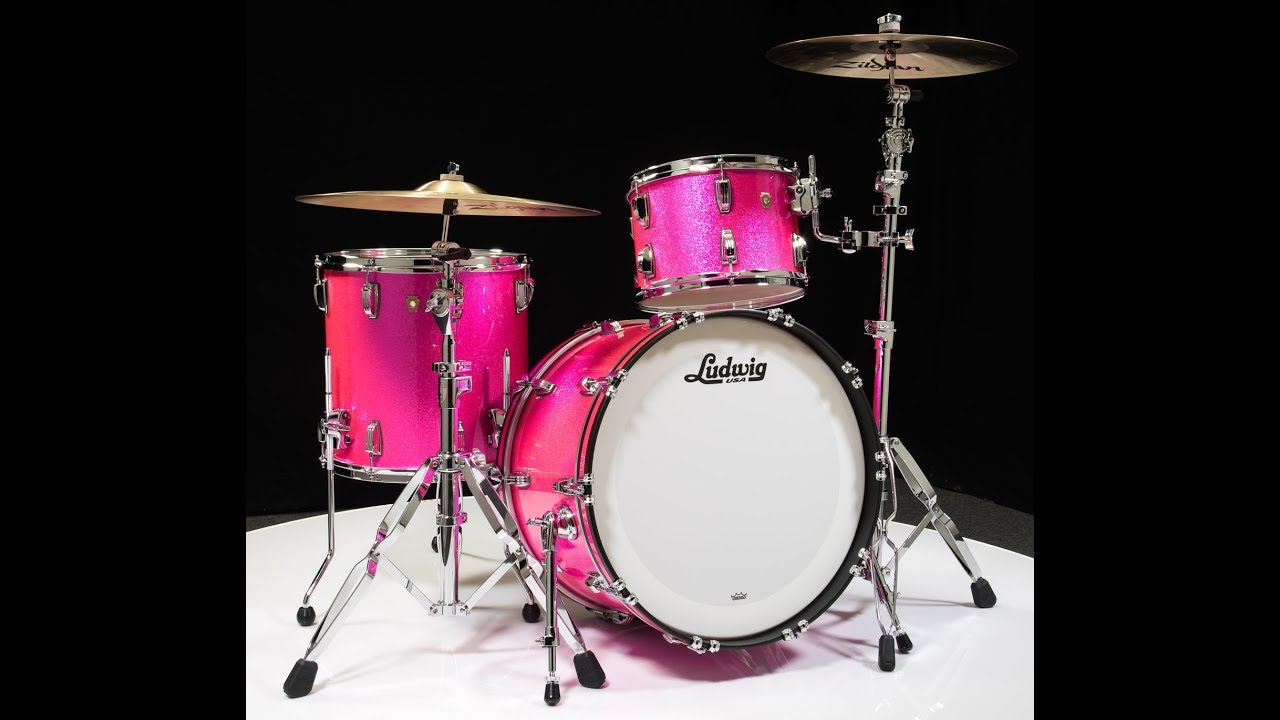 【価格交渉歓迎！】Ludwig 1964's Super Classic Tom 12インチ Pink Champhane ヴィンテージ Ludwig 1960s Era Super Classic 5 Piece Set Pink Champagne, 22, 16, 13,
