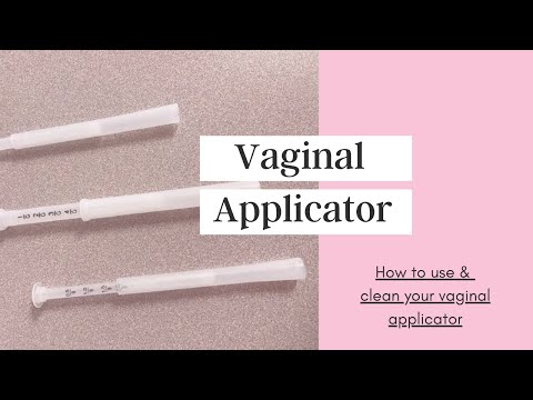 How to use and clean a vaginal applicator