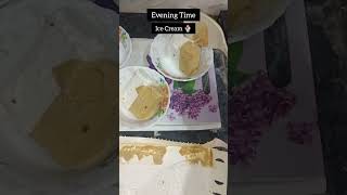Evening Time Ice Cream (Carmel&amp; Vanilla) 😋#food #viral #ashortaday #fyp #shorts #1million #trending