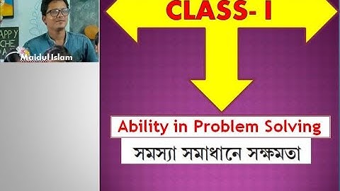 Class I Ability in Problem Solving