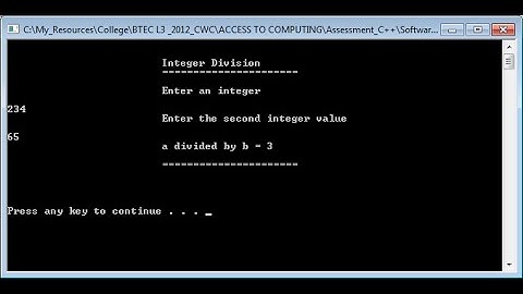 C++ Integer Division Tutorial