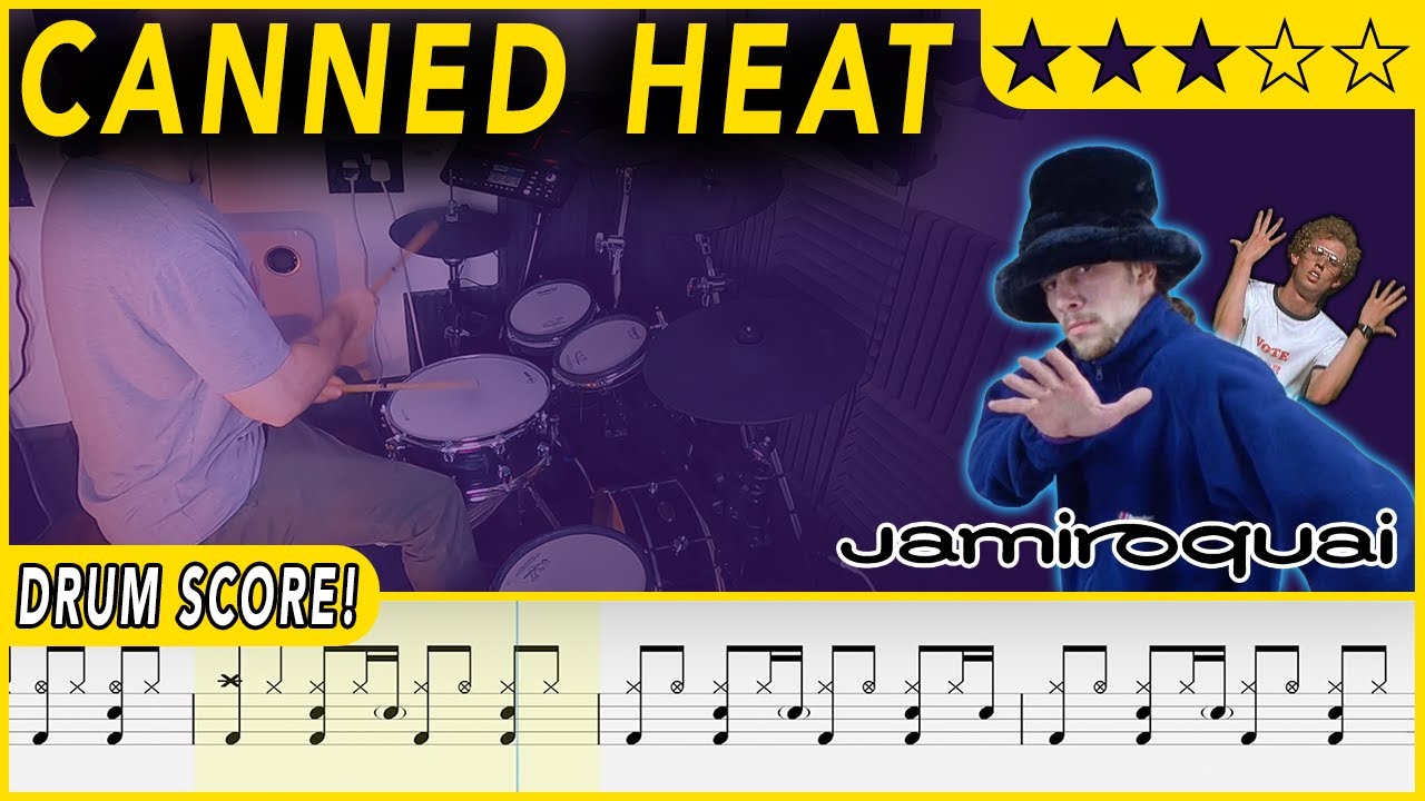 Canned Heat - Jamiroquai | DRUM SCORE Sheet Music | 