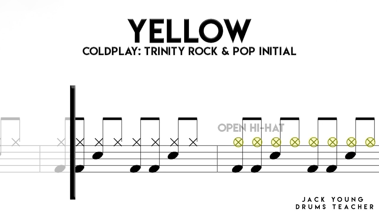 Yellow Trinity Rock & Pop Drums Initial (OLD) YouTube