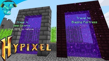 Hypixel Skyblock - Thinking With Portals! Building a Portal Network on our Private Island!