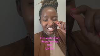 Admission requirements LLB at UNISA #southafricanyoutuber #lawschool #unisa