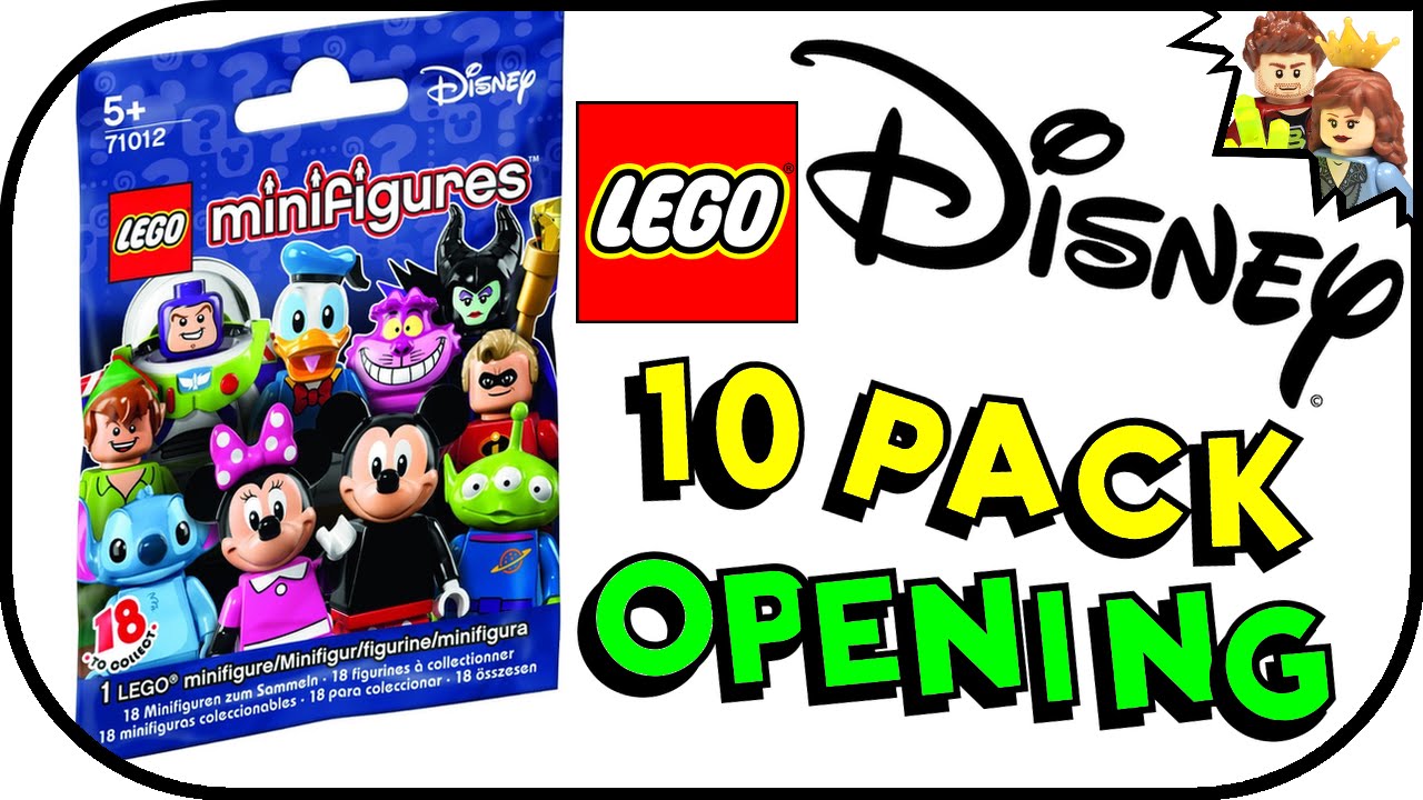 10 LEGO Disney Minifigure Series 71012 Pack Opening!!