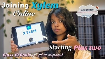 Starting Plus Two with Xylem! | Economics Chapter 1 + Study Goals | Malayalam Commerce Vlog
