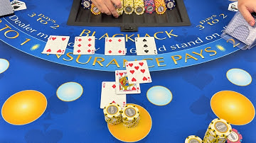 MASSIVE BLACKJACK BETS, AGGRESSIVE DOUBLE DOWNS, SPLIT BETS & MORE IN $1,205,000 COMEBACK CASINO WIN