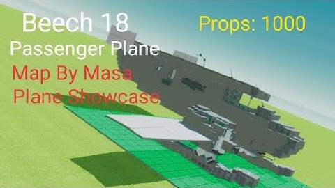 Beech 18 Passenger Plane ( Simple Sandbox 2 )  { Build Showcase }