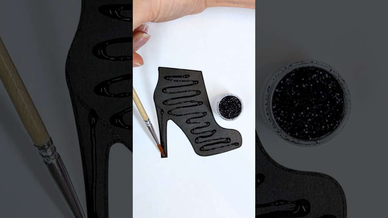 Beautiful ✨🖤✨ Glitter Art 🎨 