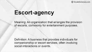 Escort-agency Meaning