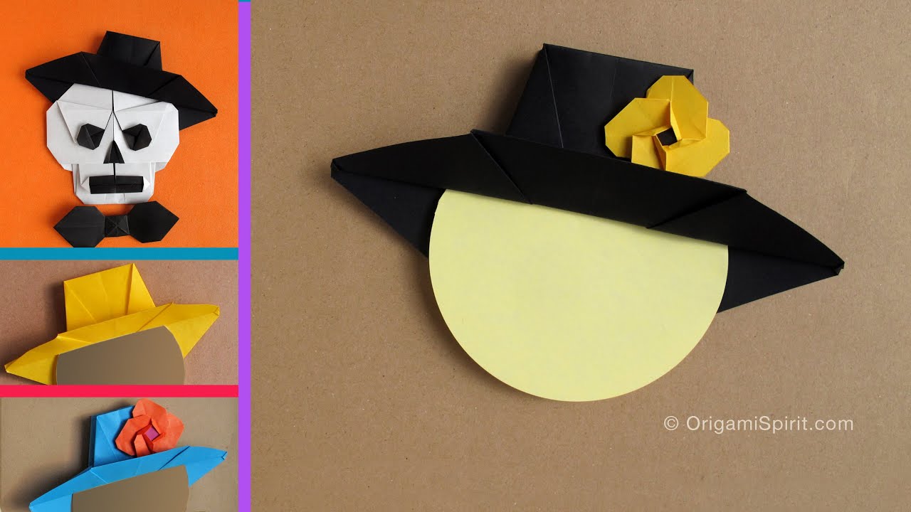 Cíclope Todopoderoso Descriptivo Origami Hat for Halloween : : Sombrero Mexicano - YouTube