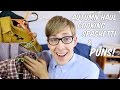 Autumn Haul, Cooking Spaghetti &amp; PUNS! | Evan Edinger