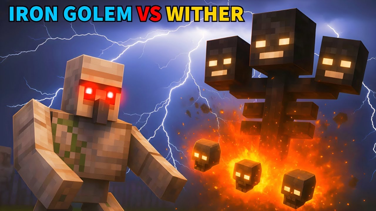 50 IRON GOLEMS VS 3 VOID REAPERS – EPIC MINECRAFT BATTLE! - YouTube