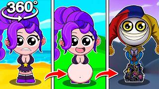 SPRUNKI PREGNANT LILY LOVEBRAIDS And PROTOTYPE React In 360! | Poppy Playtime 5