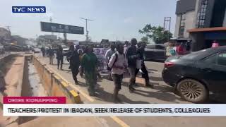 Information Teachers Protest In Ibadan, Seek Release Of Abducted Students, Colleagues Update