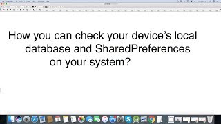 How to check local database data of an android device?