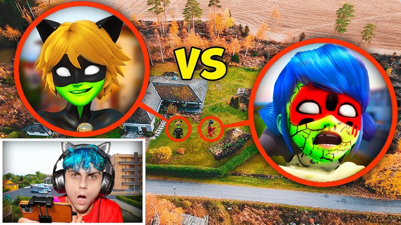 INCREDIBILE! AVVISTO LADYBUG E CHAT NOIR con il DRONE MENTRE... (Miraculous)