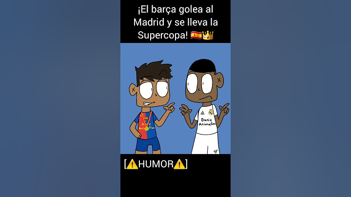 ¡El barça golea al Madrid y se lleva la Supercopa! 🇪🇸👑[⚠️HUMOR⚠️] #humor #futbol #comedia
