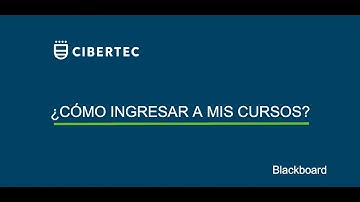 ¿Cómo ingresar a mis cursos?