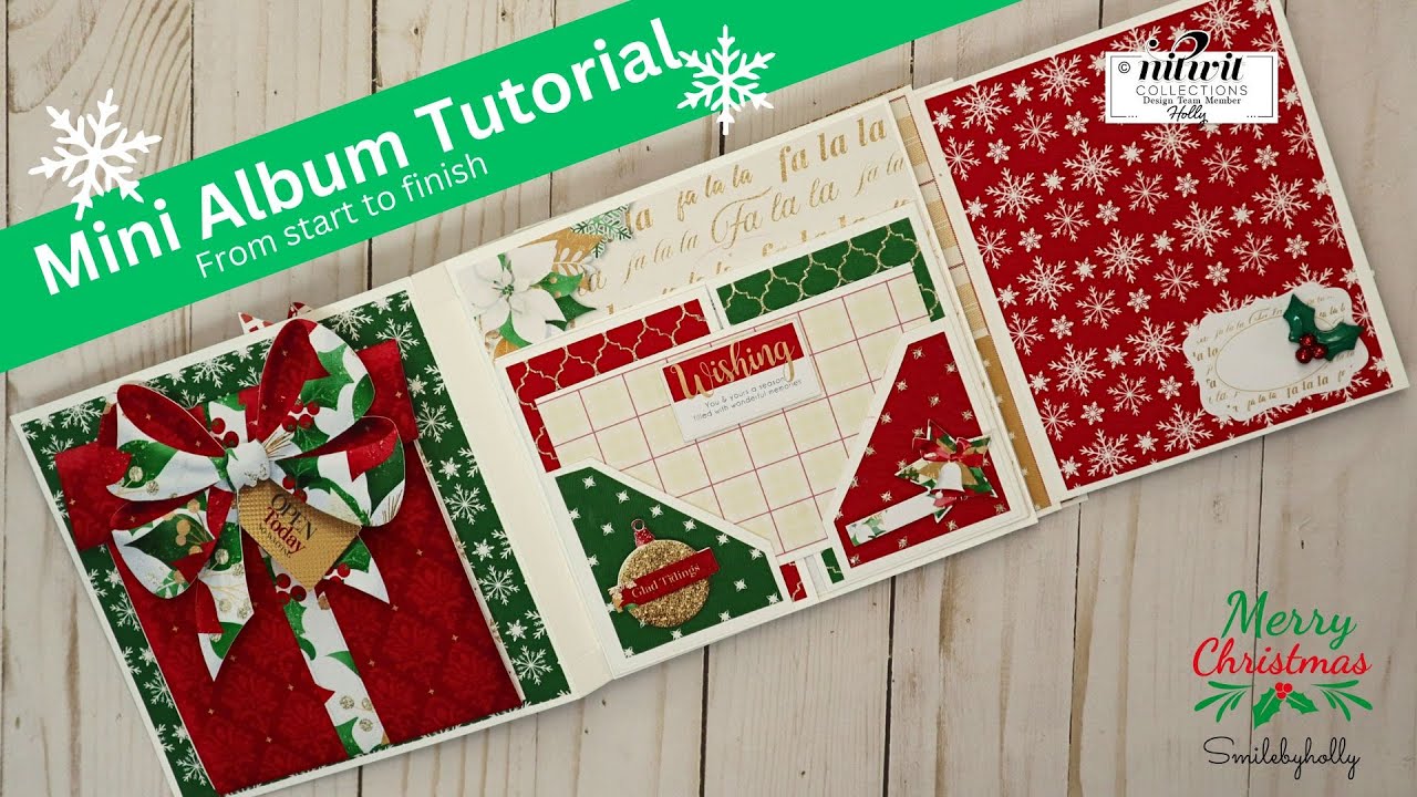 Get Ready to Create a Christmas Mini Album from Start to Finish in