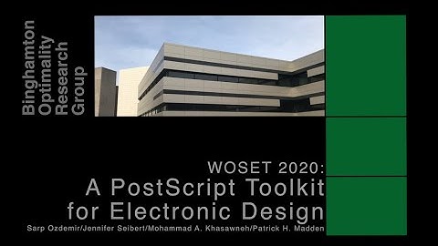 A PostScript Toolkit for Electronic Design