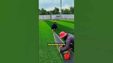 Cách liên kết các thảm cỏ cho sân cỏ nhân tạo #sanconhantao #conhantao #thicongsanconhantao