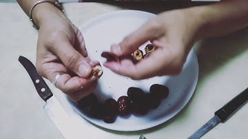 紅棗去核-我試過最好的一個方法。Dried red date-the easy way to remove seed from a red date.