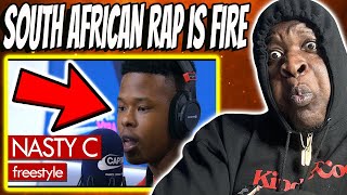 AMERICAN RAPPER REACTS TO | Nasty C hot freestyle on Wiggle - Westwood (REACTION)