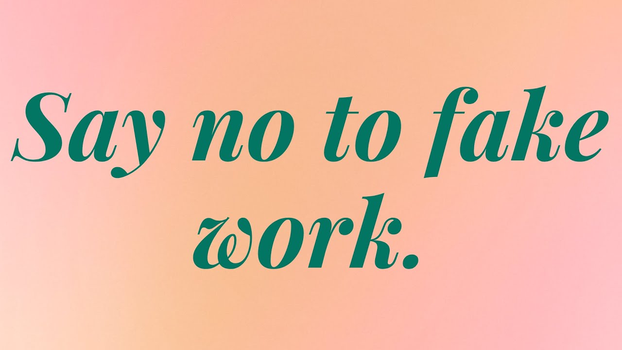 Why I admire people who do what they love responsibly.