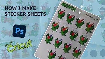 How I make sticker sheets with Photoshop & Cricut Tutorial