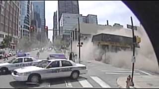 RAW VIDEO: Bus Camera Captures Pennsylvania Building Collapse