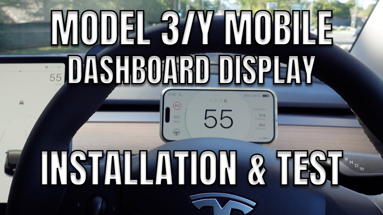 2023 Tesla Model Y Model 3 Mobile Dashboard Instrument Cluster Display ...