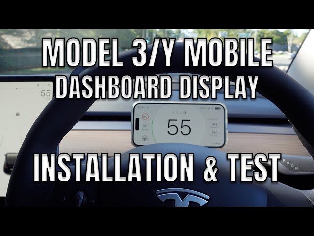2023 Tesla Model Y Model 3 Mobile Dashboard Instrument Cluster