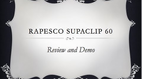 Rapesco SupaClip 60 Review and Demonstration